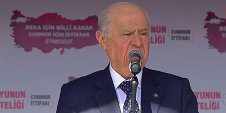 Devlet Bahçeli'den ezan tepkisi