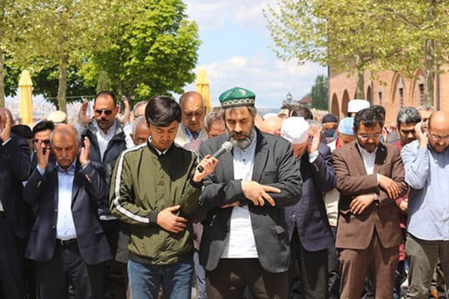 Çin Zulmü Hacı Bayram Camii'nde protesto edildi