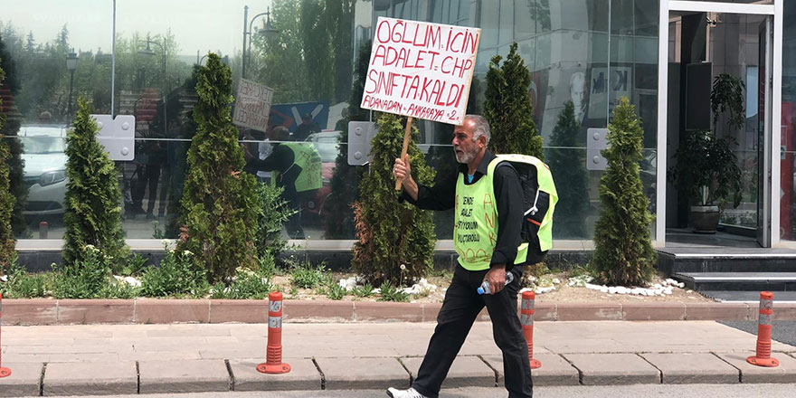 CHP önünde pankartlı protesto