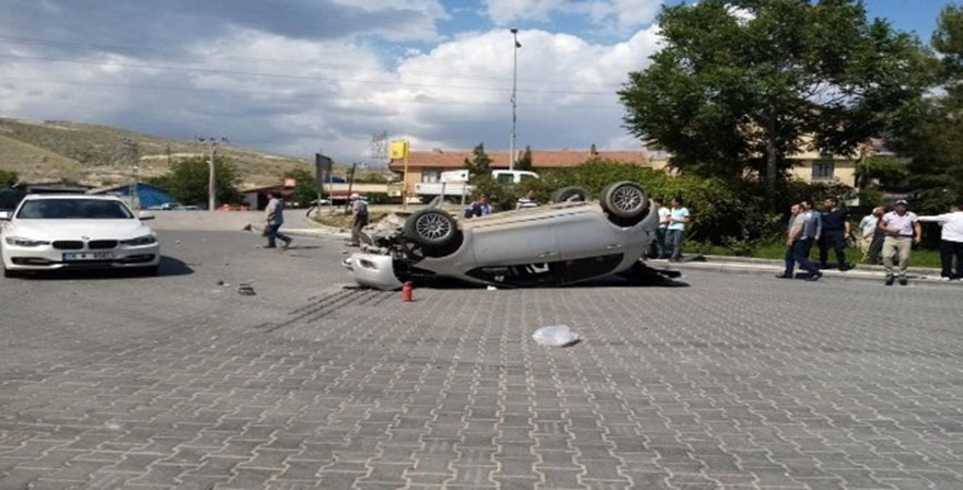 Çayırhan'da trafik kazası: 1 yaralı