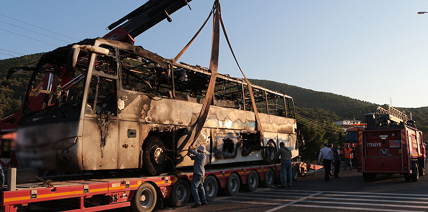 Otobüs yangınında hayatını kaybedenlerin isimleri belli oldu