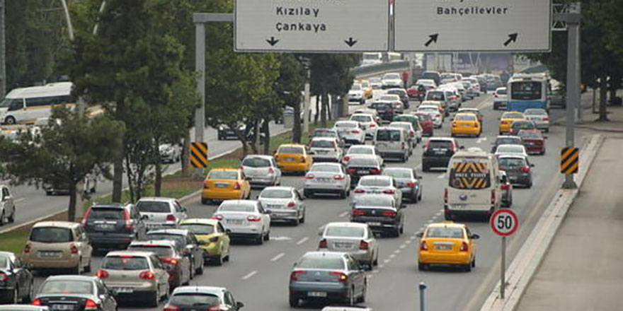 Ankara nüfusta ikinci araç  sayısında birinci