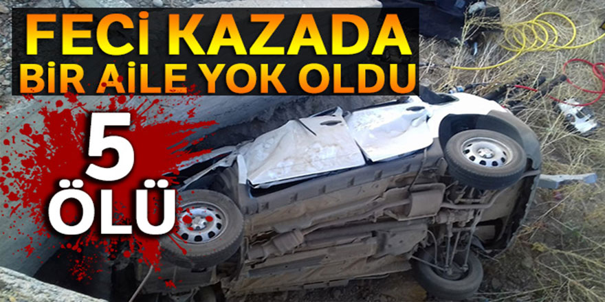 Erzurum’da feci kaza: 5 ölü