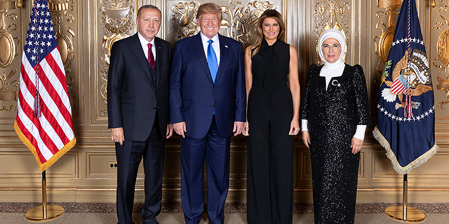 Cumhurbaşkanı Erdoğan, Trump tarafından verilen resepsiyona katıldı