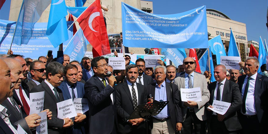 Başkent’te Çin'e Doğu Türkistan protestosu