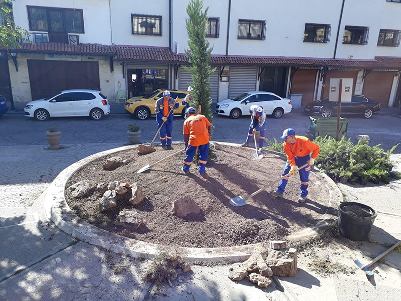 Ankara Kalesi’nde temizlik ve peyzaj çalışması