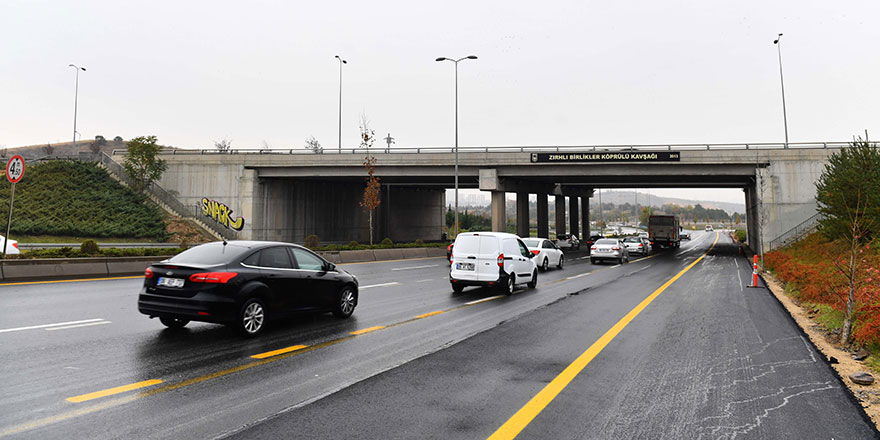 Şerit sayısı arttı, trafik nefes aldı