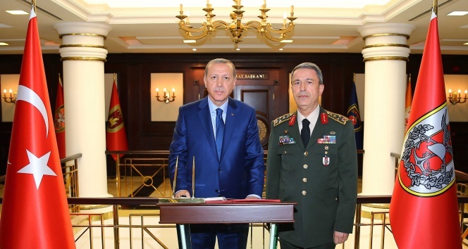 Cumhurbaşkanı Erdoğan Genelkurmay Başkanlığı'nda