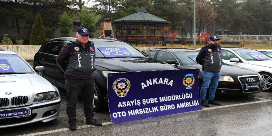 Ankara'da oto hırsızlığı çetesi çökertildi