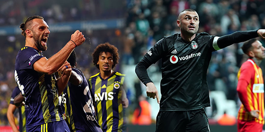 Fenerbahçe'de Vedat, Beşiktaş'ta Burak önde