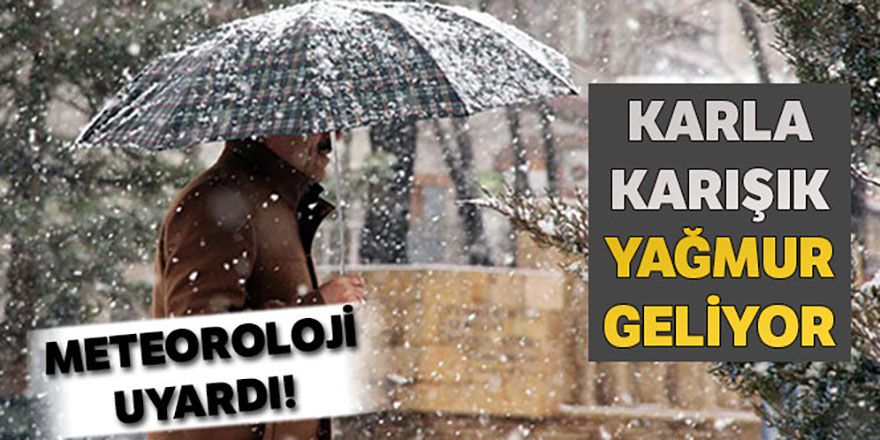 Meteoroloji'den kar uyarısı