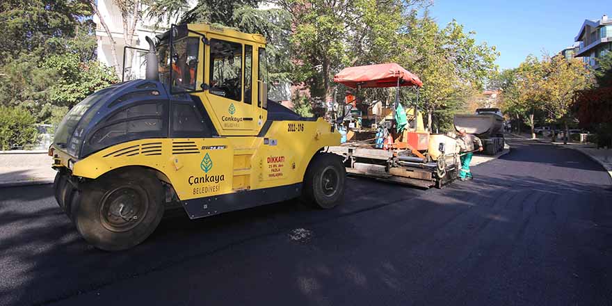 Çankaya asfaltta 2019 yılını 100 bin ton ile tamamladı