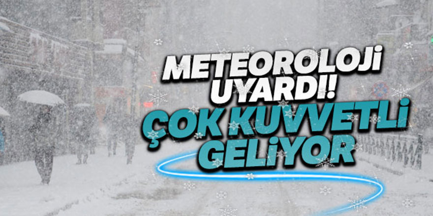 Meteorolojiden kar yağışı uyarısı