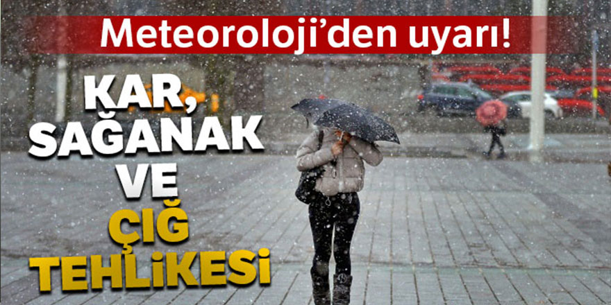 Meteoroloji'den kar uyarısı