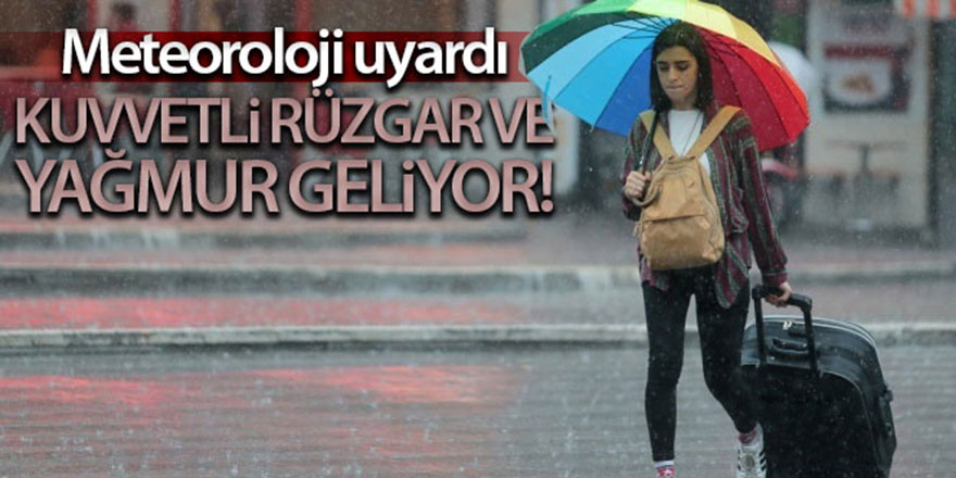 Meteoroloji'den yağış uyarısı