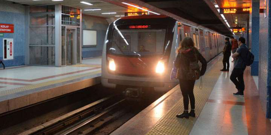 Ankara'da Metro ve Ankaray seferleri durduruldu