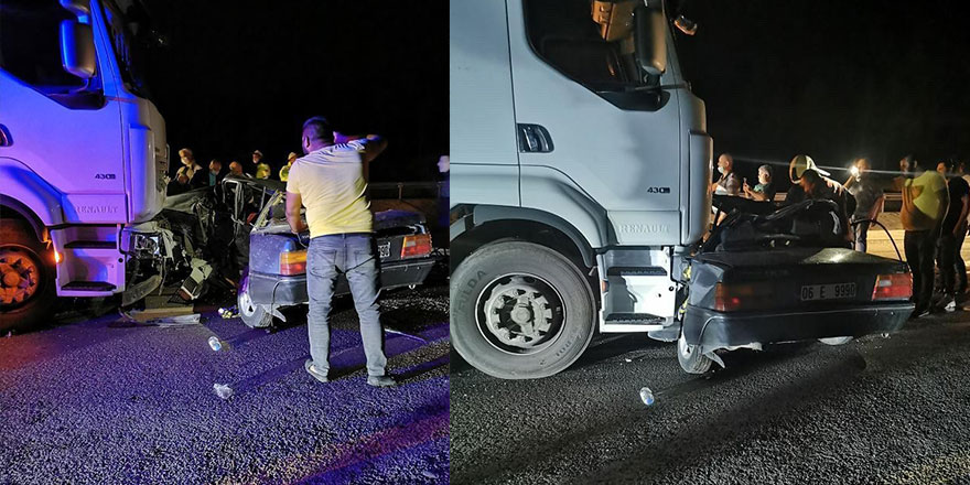 Kahramankazan'da feci trafik kazası: 2 ölü