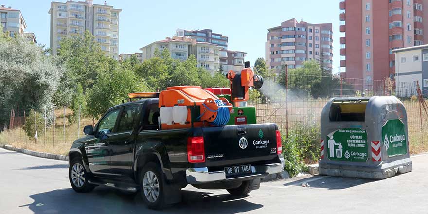 Çankaya’da ilaçlama çalışmaları sürüyor