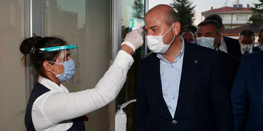 Bakan Soylu "düğün salonu" denetimine katıldı