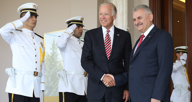 Başbakan Yıldırım ve Biden'den ortak açıklama