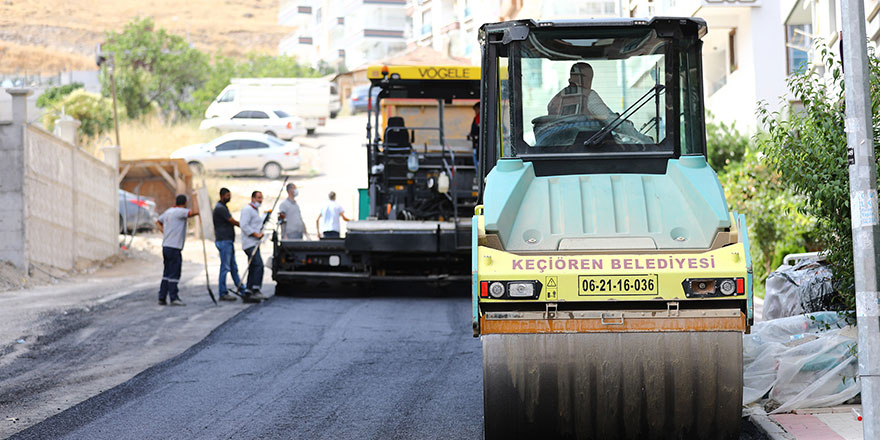 Keçiören’in tüm mahalleleri asfaltlanıyor