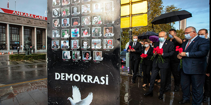 Kılıçdaroğlu, Ankara Garı'nda hayatını kaybeden 101 vatandaşı andı