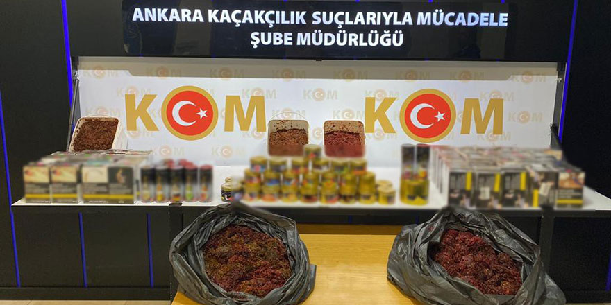 Ankara'da kaçak sigara operasyonu