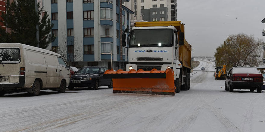 Altındağ'da kar teyakkuzu