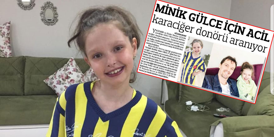 Minik Gülce için aranan karaciğer donörü bulundu