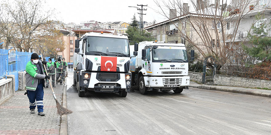 Mamak dip bucak temizleniyor