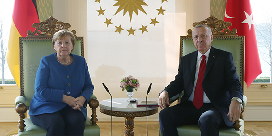 Cumhurbaşkanı Erdoğan, Merkel'le görüştü