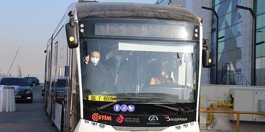 Elektrikli ve yerli otobüs Ankara turunda