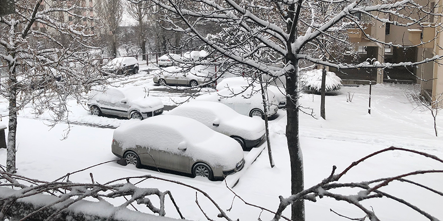 Ankara'da yoğun kar yağışı