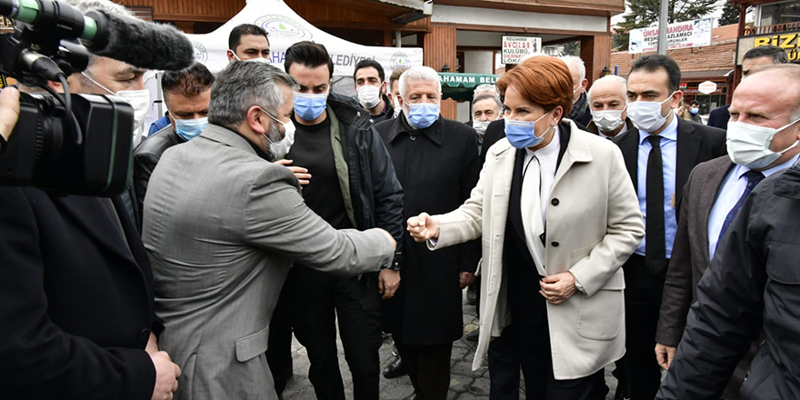 Akşener'den Kasaplar Çarşısı esnafına ziyaret