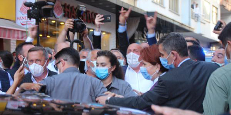 Akşener'in Rize ziyaretinde gerginlik