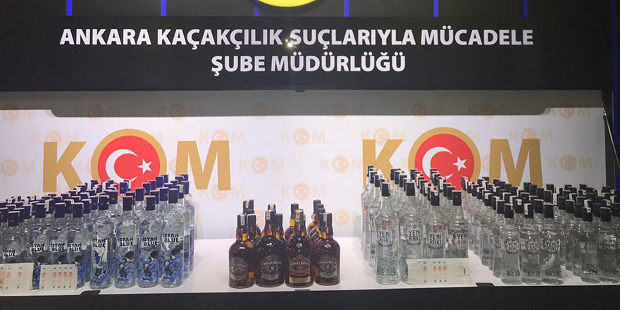 Başkent’teki sahte alkol operasyonu