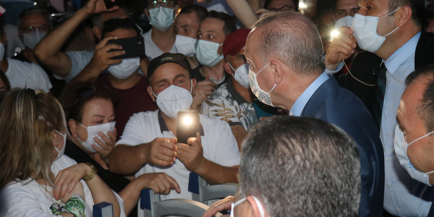 Cumhurbaşkanı Erdoğan'a sevgi seli