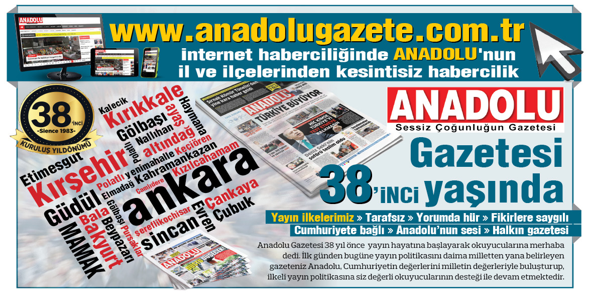 ANADOLU Gazetesi 38. Yaşında