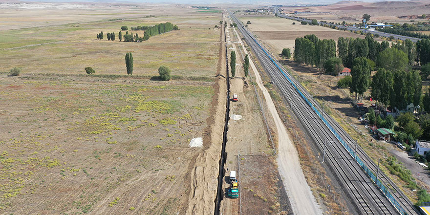 Dev projede 21 km tamamlandı