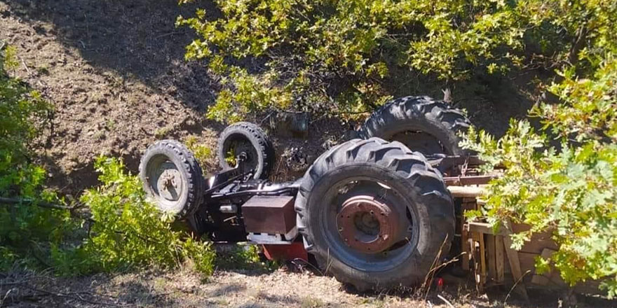 Nallıhan'da kontrolden çıkan traktör devrildi: 1 ölü