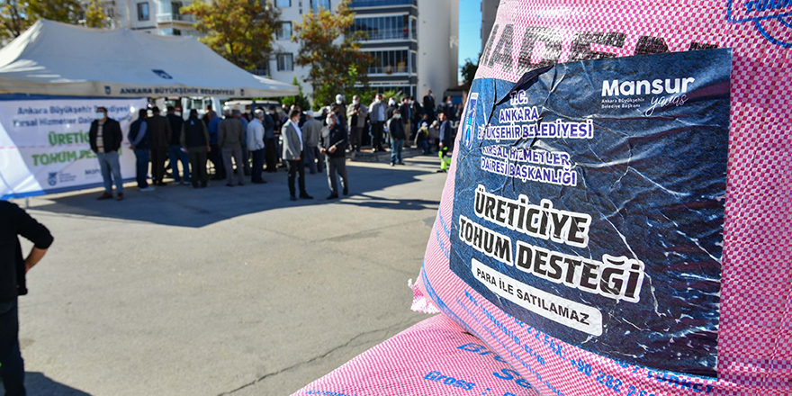 Arpa ve buğday tohumu desteğinde Başkent fark attı