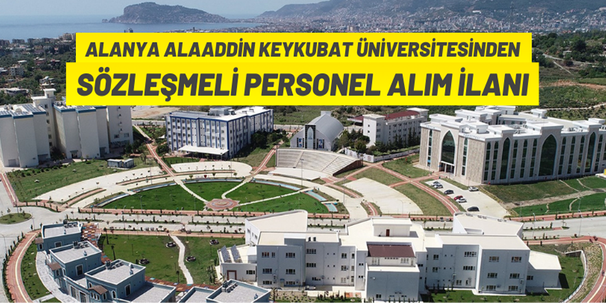 Sözleşmeli personel alım ilanı