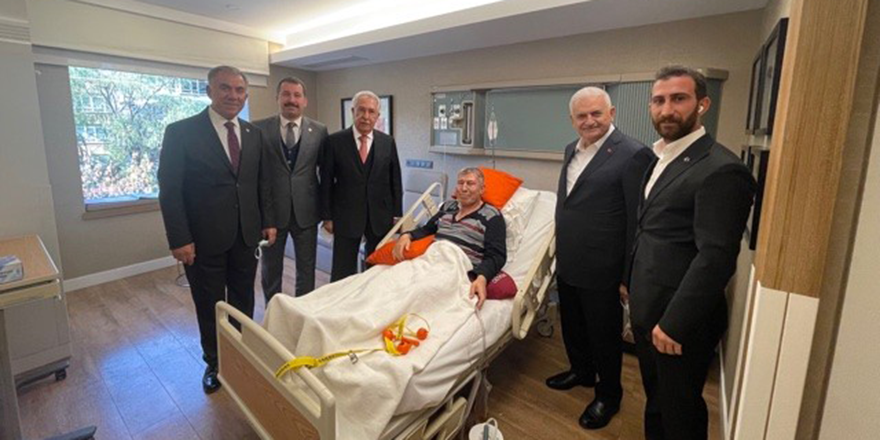 Binali Yıldırım'dan Sait Badıllı'ya ziyaret