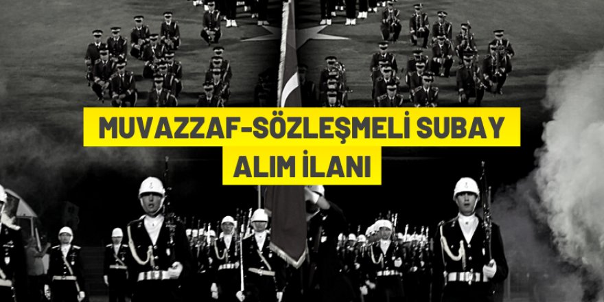 Jandarma Muvazzaf/Sözleşmeli Subay alım ilanı