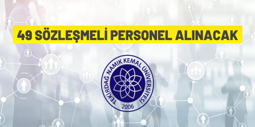 Sözleşmeli personel alım ilanı