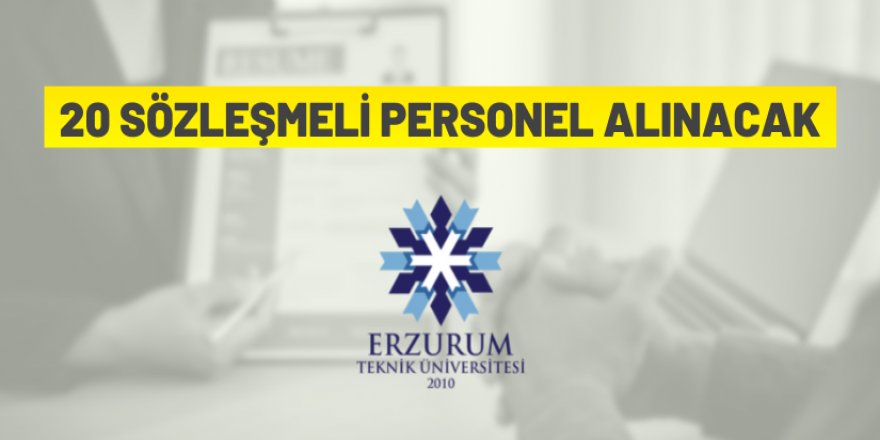 Sözleşmeli personel alım ilanı