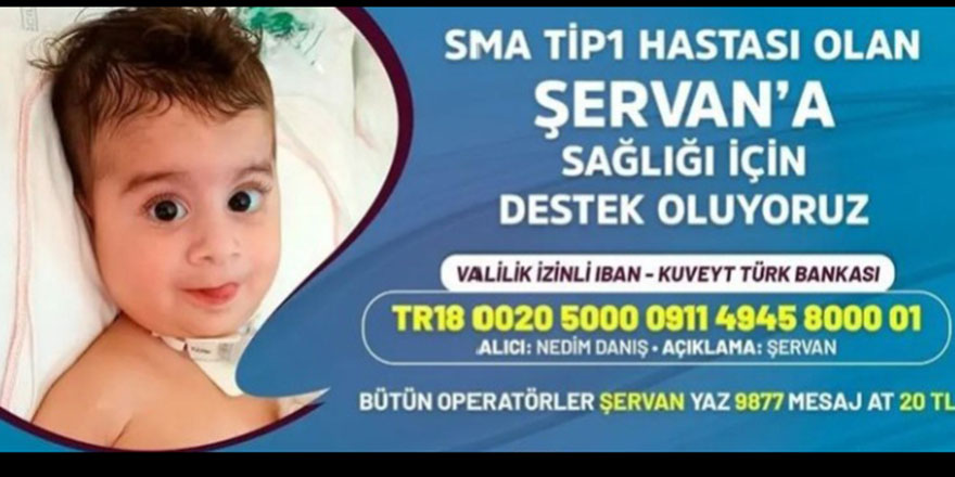 Şervan Bebek için 31 bin TL toplandı