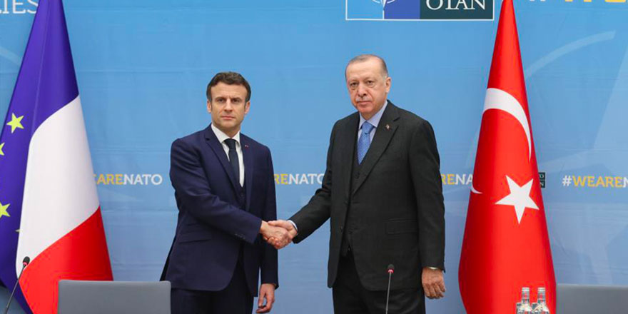 Cumhurbaşkanı Erdoğan, Macron ile bir araya geldi