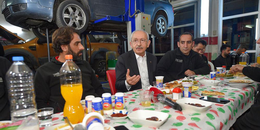 Kılıçdaroğlu, oto sanayi çalışanları ile iftar yaptı