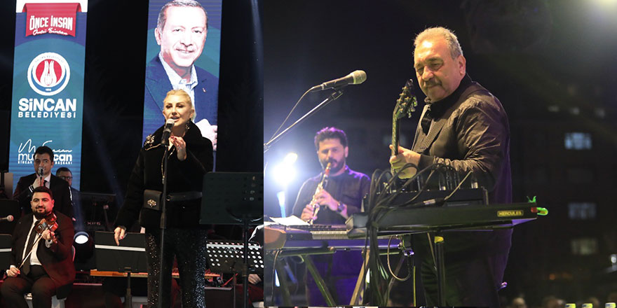 Muazzez Ersoy ve Ümit Besen Sincan’da konser verdi